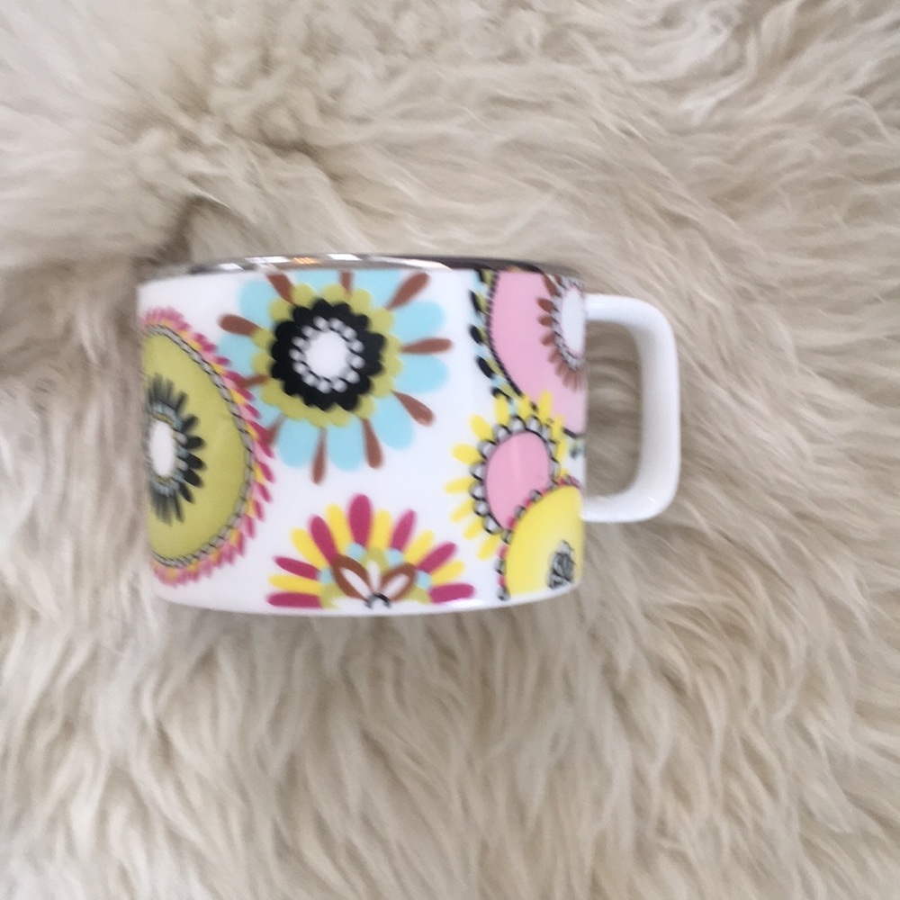 Missoni Home Silver lined porcelain cup glass